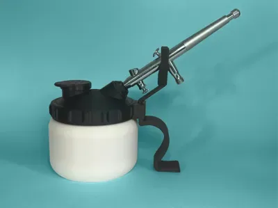 Airbrush Temizleme Standı — Dayanıklı Plastik