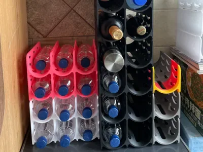 Bardak & Şişe Saklama Rafı — Sert Plastik