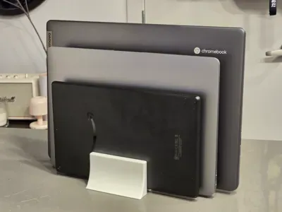 Dikey Laptop & Tablet Standı — Dayanıklı Plastik