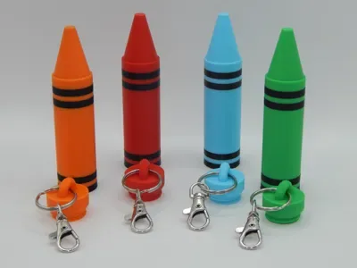 Dudak Kremi Anahtarlığı — Dayanıklı Plastik