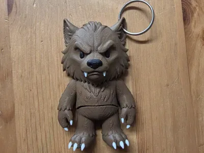 Flexi Kurtadam Anahtarlık — Sert Plastik