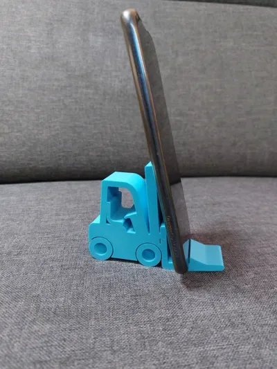 Forklift & İş Makinesi Telefon Tutucu — Dayanıklı Plastik