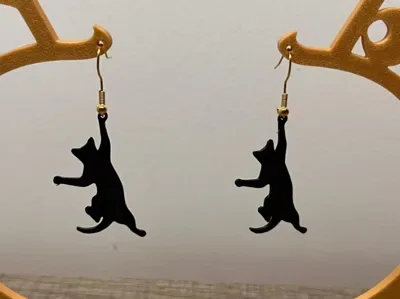 Kedi Küpe — Detaylı Reçine