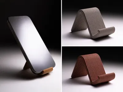 Mini Seyahat Telefon Standı — Sert Plastik