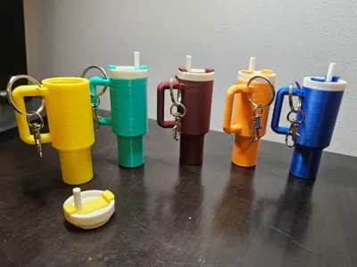 Mini Termos Anahtarlık — Sert Plastik