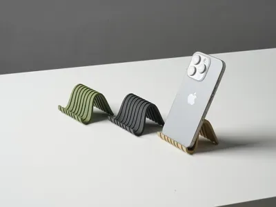 Minimal Telefon Standı — Sert Plastik