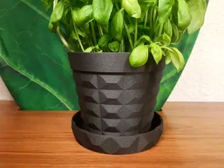 Tabaklı Saksı — Dayanıklı Plastik