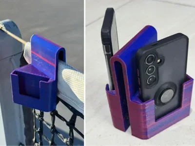 Tenis Filesi Telefon Tutucu — Dayanıklı Plastik