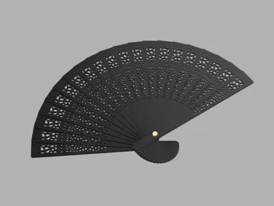 Voronoi Desenli El Yelpazesi — Dayanıklı Plastik
