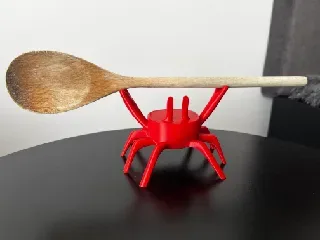 Yengeç Kaşık Dinlendirici — Dayanıklı Plastik